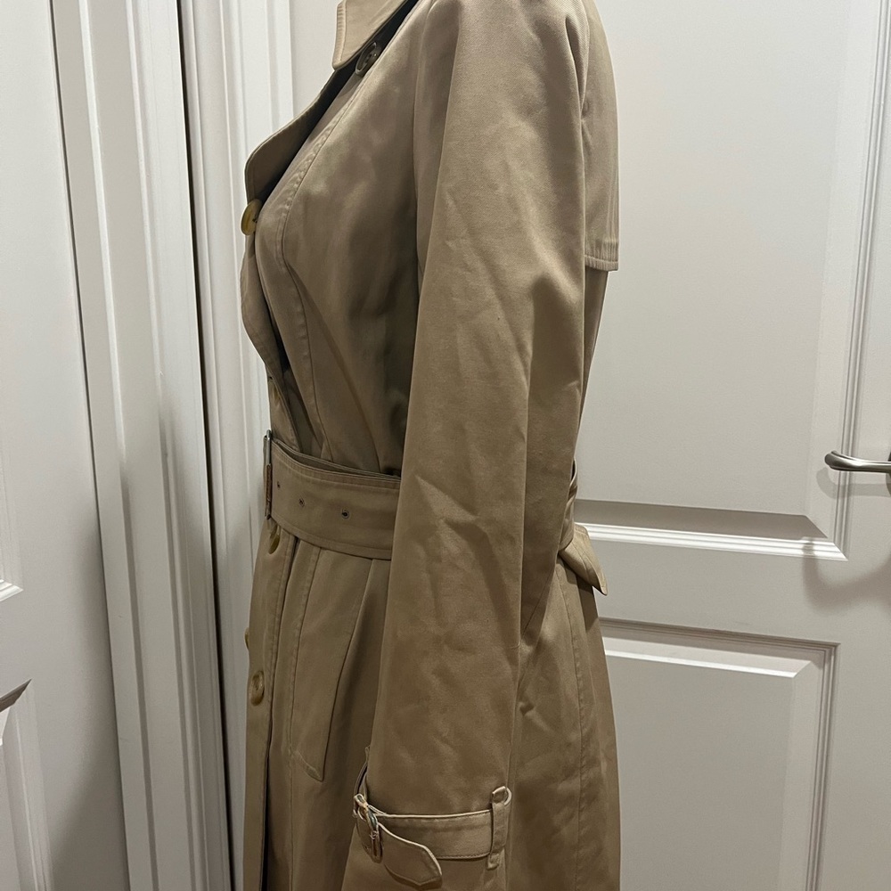 BURBERRYS LONG TRENCH COAT - Picture 5 of 14